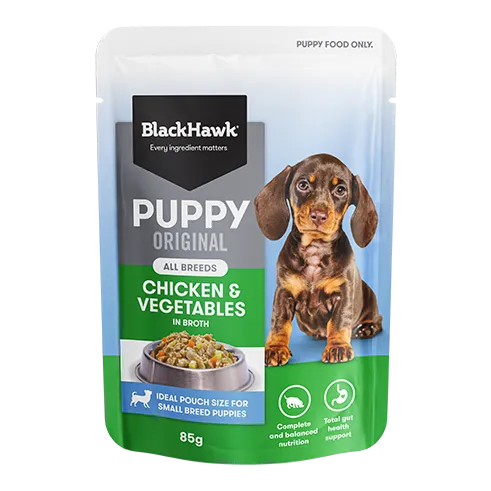 Black Hawk Puppy Chicken & Vegetables 85G 12Pack