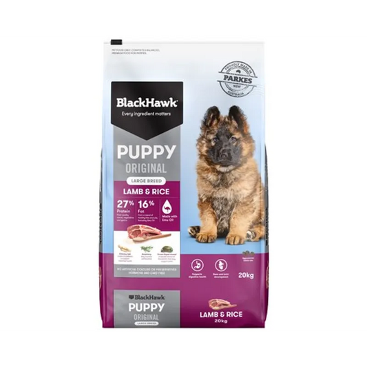 Black Hawk Puppy Large Breed Lamb & Rice 20Kg