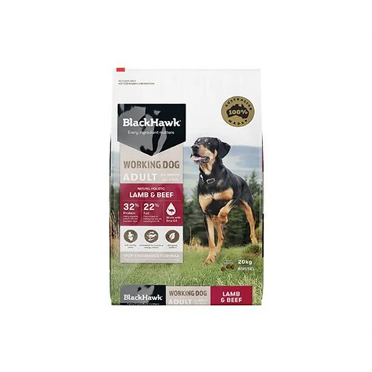 Black Hawk Work Dog Lamb/Beef 20Kg