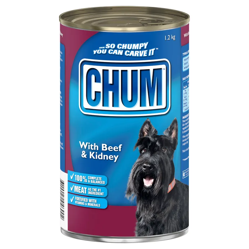 Chum Wet With Beef And Kidney 1.2Kg 12Pk (Om12)