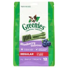 Greenies Blueberry Dental Dog Treats Regular 340g