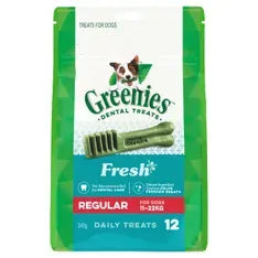 Greenies Fresh Dental Dog Treats Regular 340g