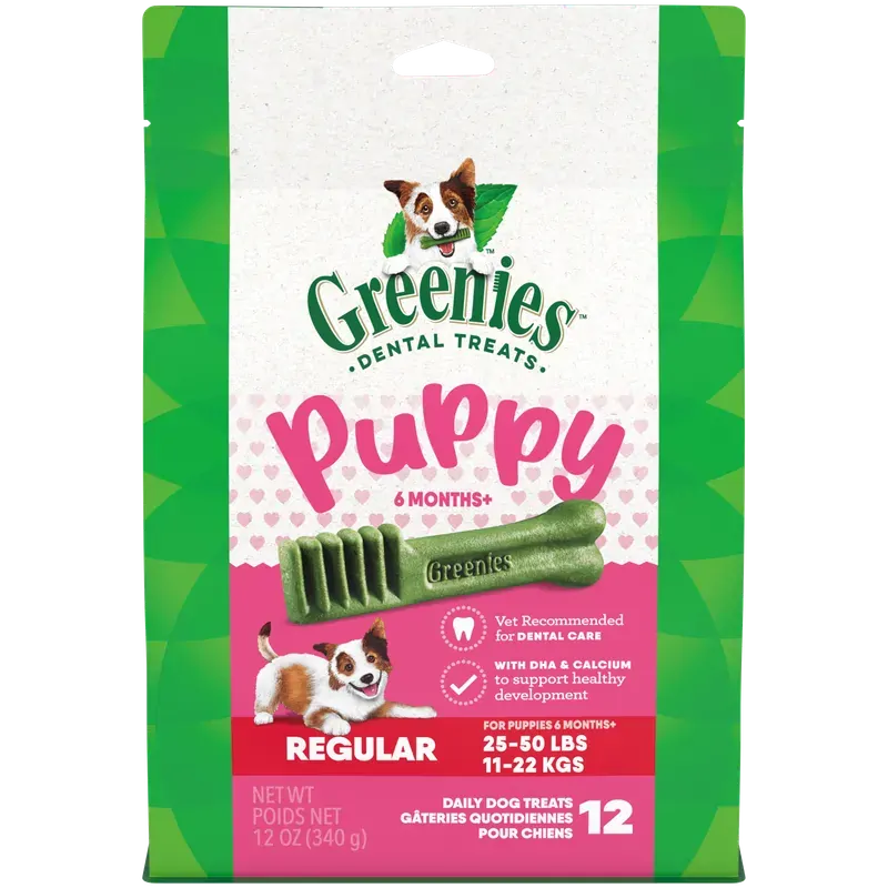 Greenies Puppy Dental Dog Treats Original Regular 340G