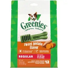 Greenies Canine Sweet Potato Reg Dental Treats 340G