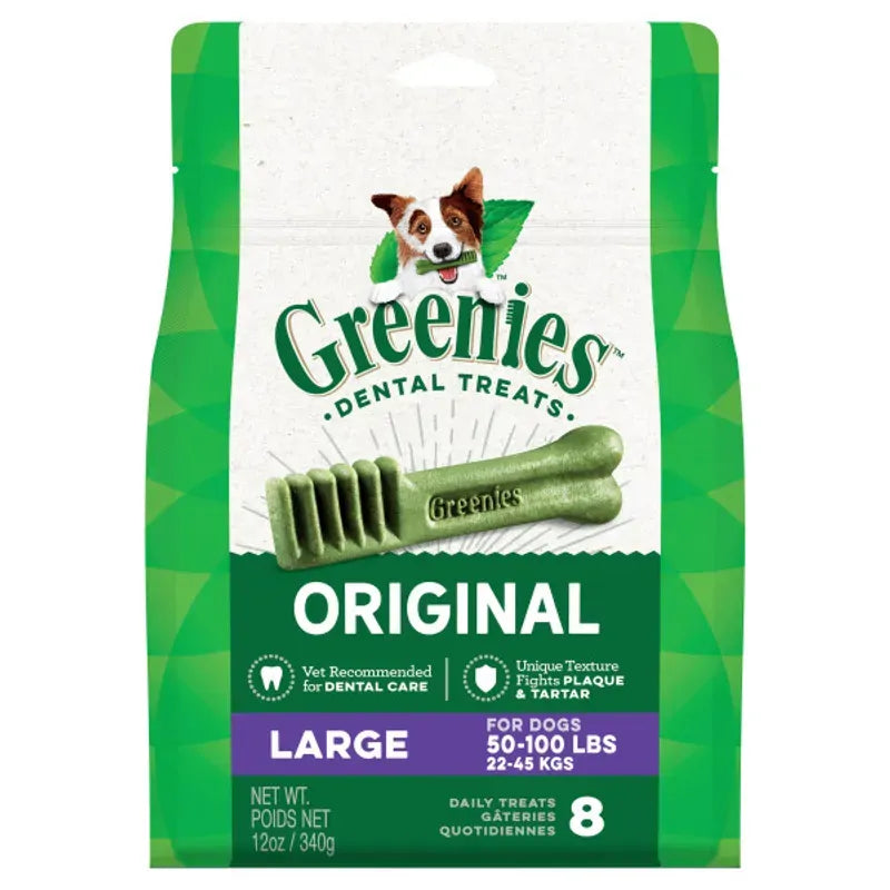 Greenies Original Dental Dog Treats Large 340g 8 Pack