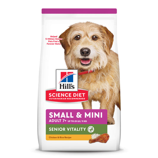 Hills Dog Adult 7+ Youthful Vit Toy Sml Brd 1.58Kg