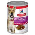 Hills Dog Adult Savory Stew Beef Veg 362G 12Pk(Om12)