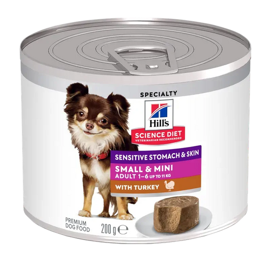 Hills Dog Sensitive Stomach Skin Sm & Mi 200G 12Pk(Om12)