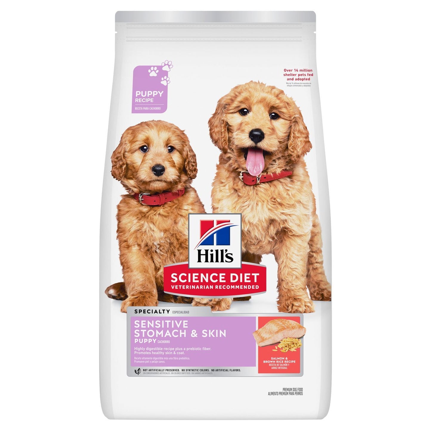 Hills Science Diet Puppy Sensitive Stomach and Skin Salmon and Vegetables Wet Dog Food 354g x 12 Pack