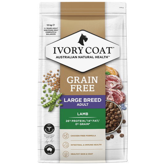 Ivory Coat Gf Adult Lg Breed Lamb & Coconut Oil 13Kg