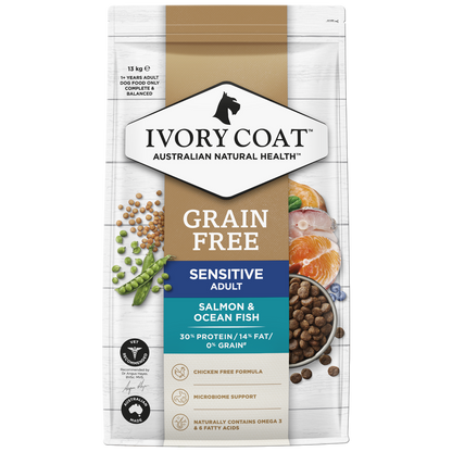 Ivory Coat Gf Ocean Fish & Salmon 13Kg