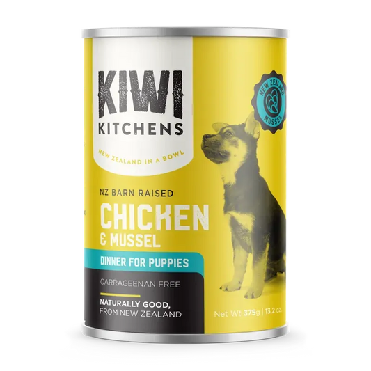 Kiwi Kitchens Puppy Chicken & Mussel 375G 9Pk(Om9)