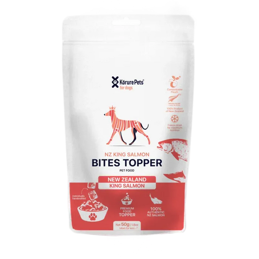 Korure Pets NZ King Salmon Bites Dog Treats 50g
