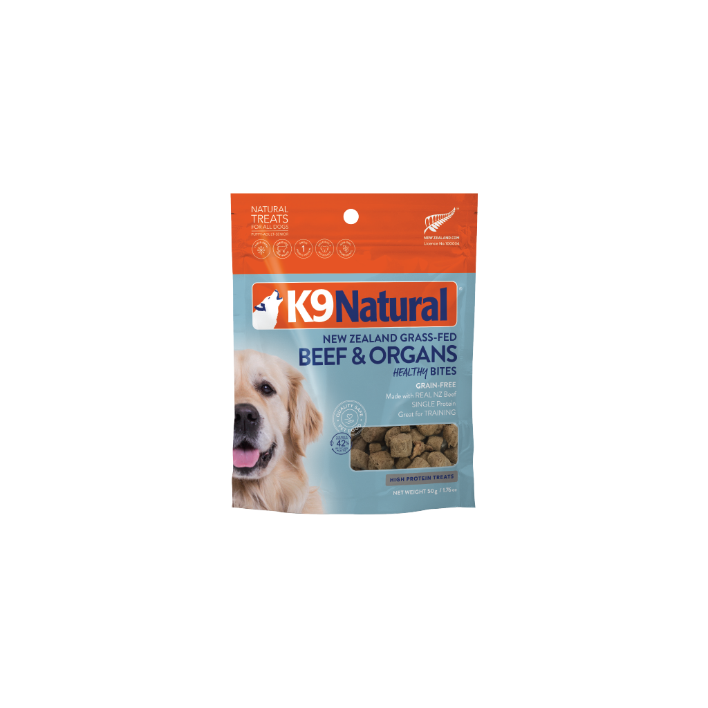 K9 Natural Grain-Free Fd Dog Treats Beef Bites 50G