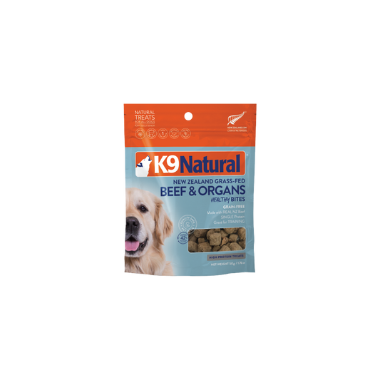 K9 Natural Grain-Free Fd Dog Treats Beef Bites 50G