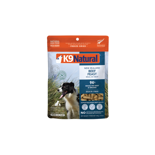 K9 Natural Grain-Free Fd Nz Beef Feast 100G