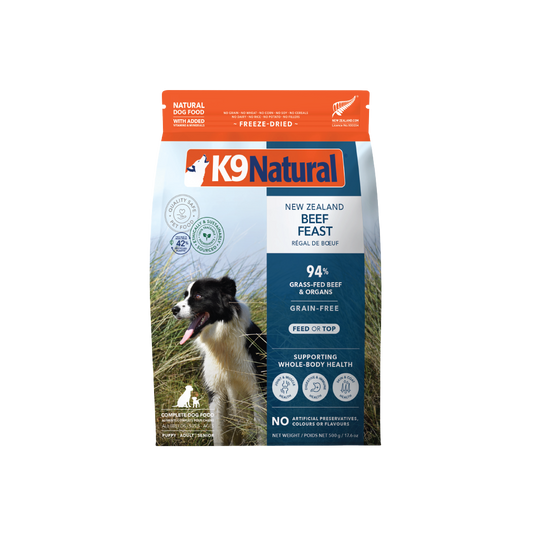 K9 Natural Grain-Free Fd Nz Beef Feast 500G