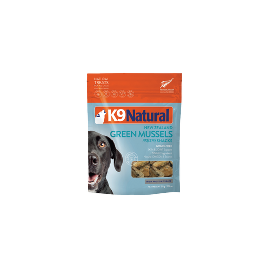 K9 Natural Fd Dog Treats Nz Green Lipped Mussel Bites 50G