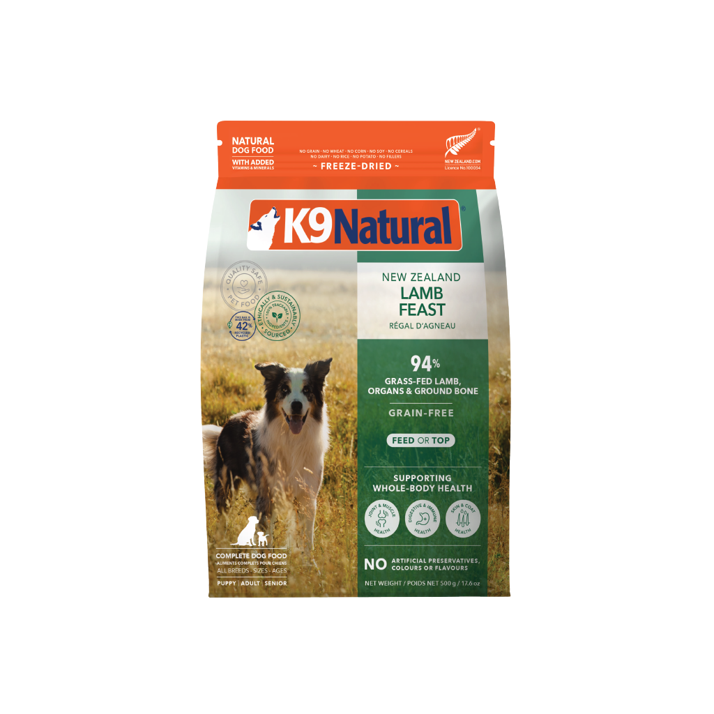 K9 Natural Grain-Free Fd Nz Lamb Feast 500G