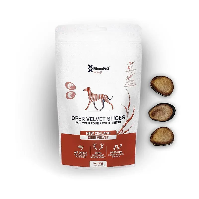 Korure Pets Premium Nz Velvet Slices Dog - 30G