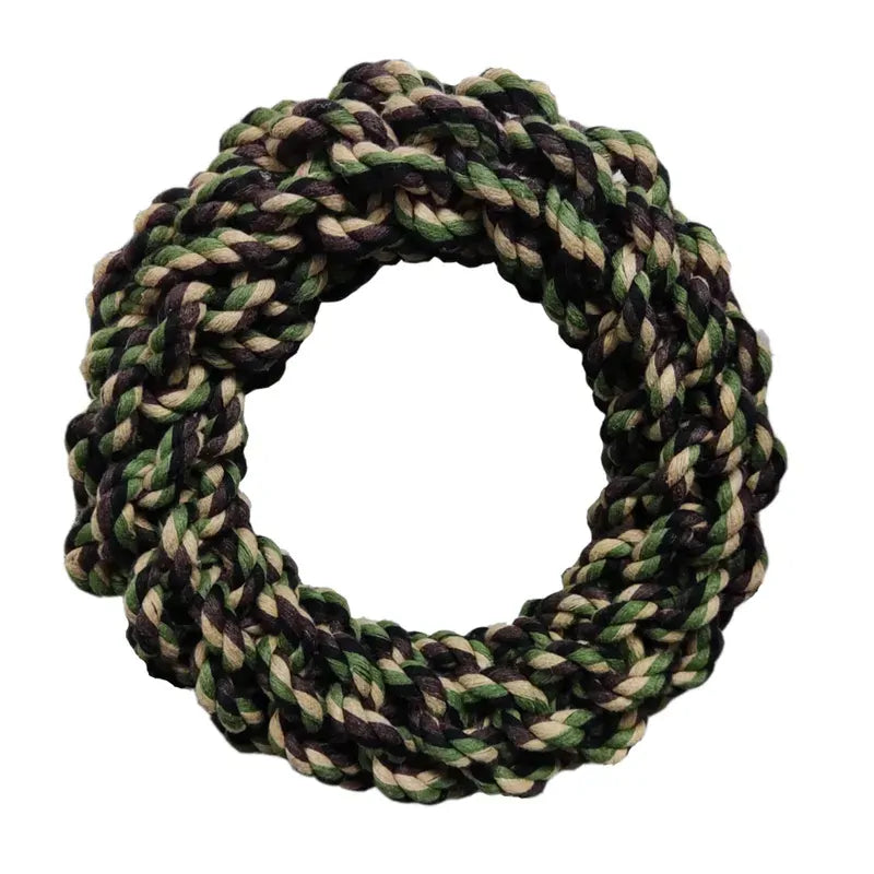 Mym8S Camo Rope Knot Ring 18Cm