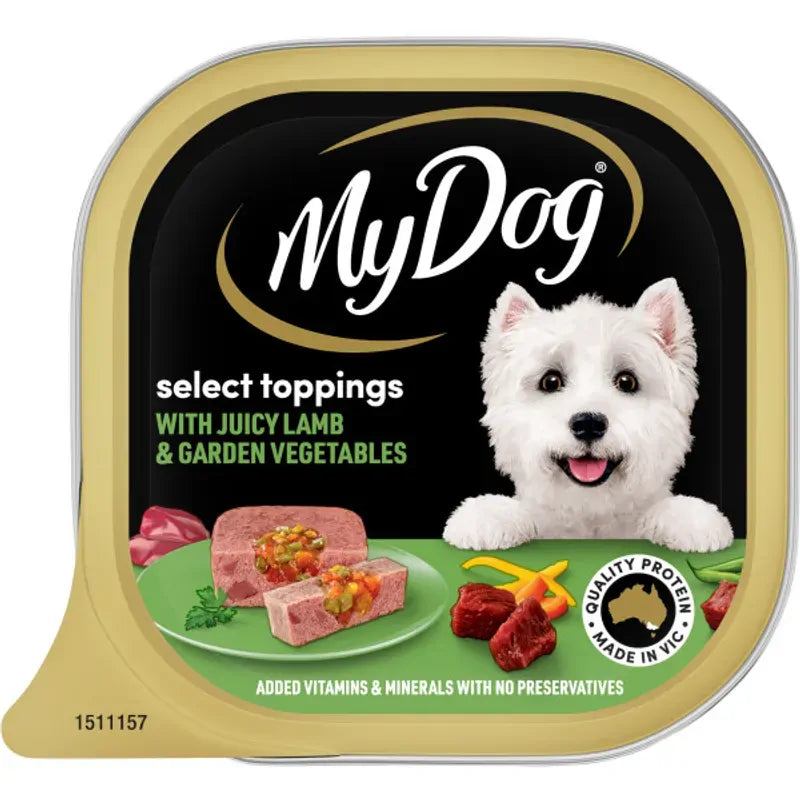 My Dog Wet Lamb Topped With Veg 100G 12Pk (Om12)