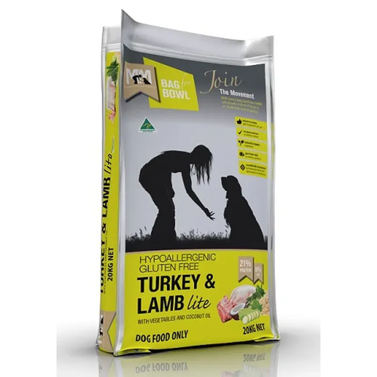 Meals for Mutts Lite Turkey and Lamb Dry Dog Food 20kg