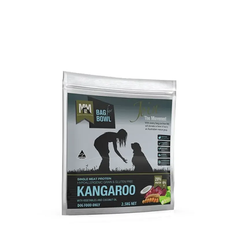 Meals for Mutts Grain Free Single Protein Kangaroo Dry Dog Food 2.5kg