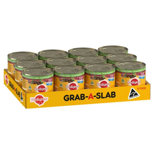 Pedigree Wet Grab-A-Slab Beef 700G 1X12Pk