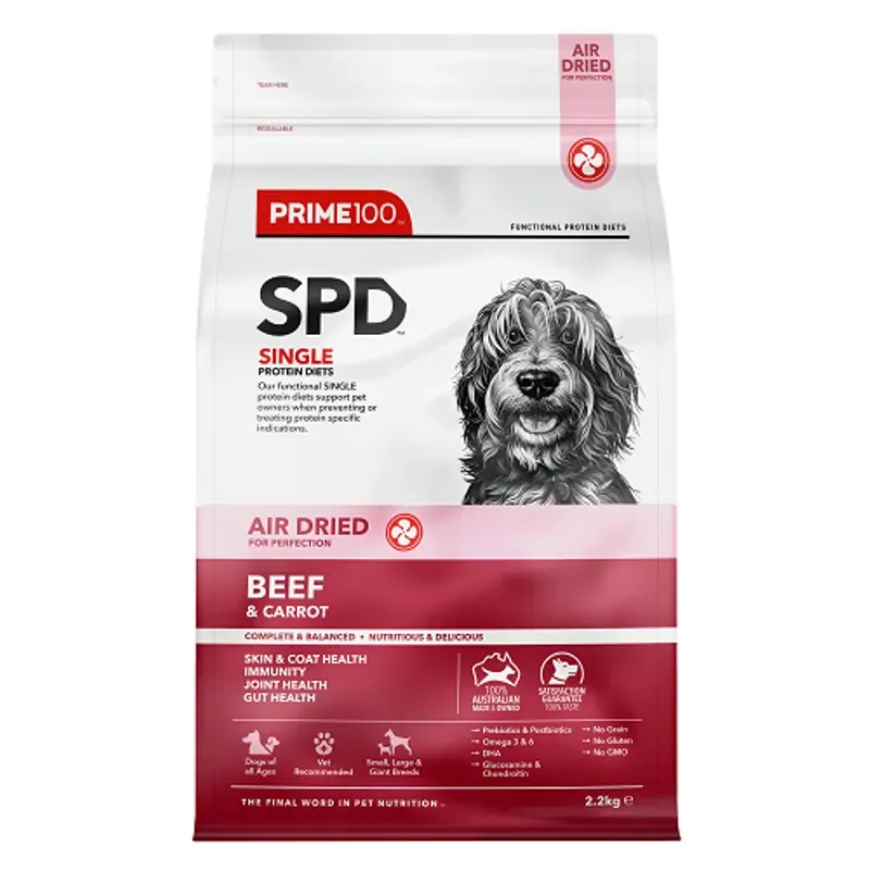 Prime Spd Air Dried Beef & Carrot 2.2Kg