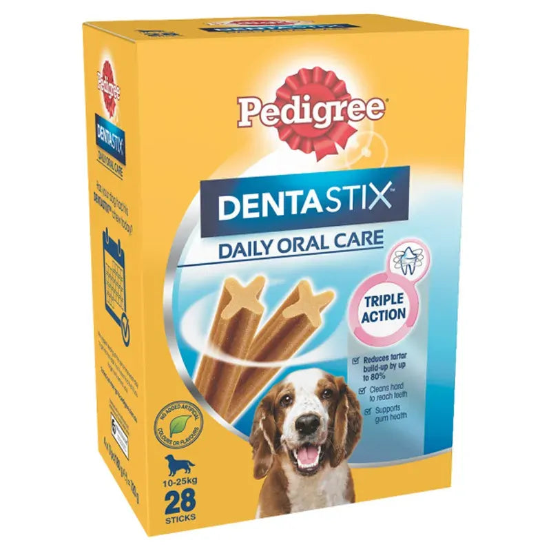 Pedigree Snacks Dentastix Med Dog 28 Pack 28Pk
