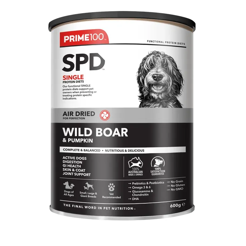 Prime 100 Spd Wild Boar & Pumpkin Air Dried 600G