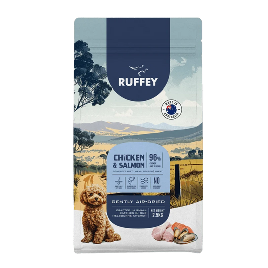 Ruffey Air Dried Dog Food Chicken & Salmon 2.5kg