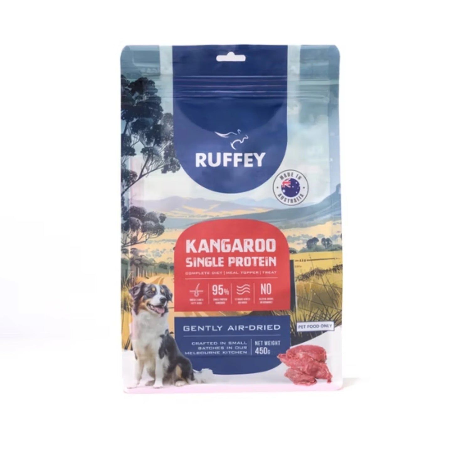 Ruffey Air Dried Dog Food Kangaroo 450g