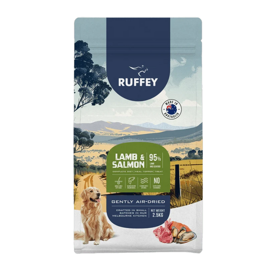Ruffey Air Dried Dog Food Lamb & Salmon 2.5kg
