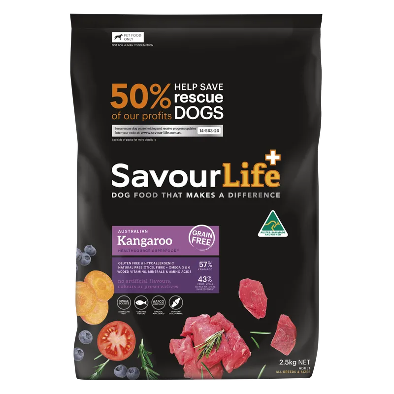 Savourlife Grain-Free Kangaroo 2.5Kg