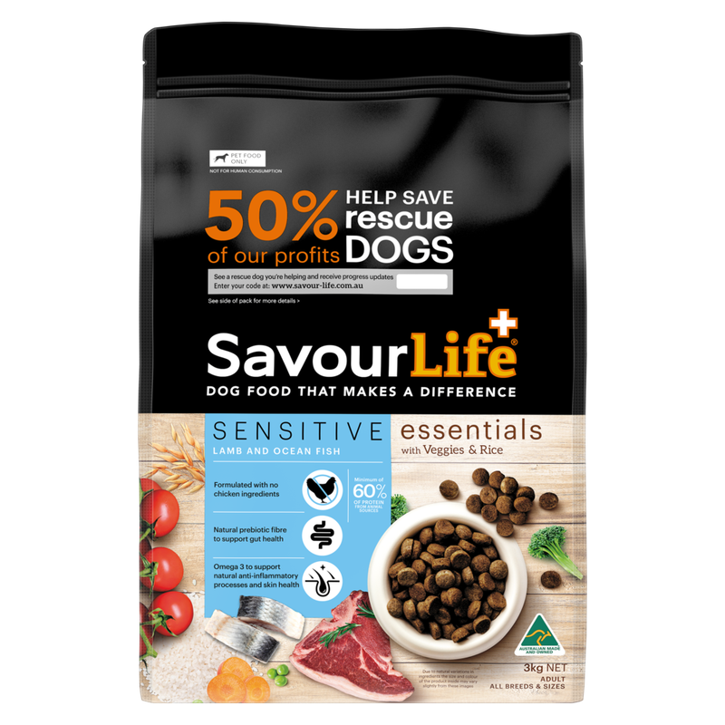 Savourlife Essentials Adult Sens Lamb & Ocean Fish 3Kg