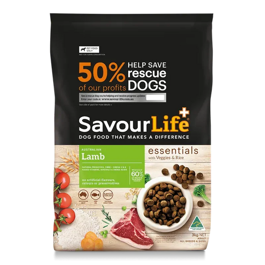 SavourLife Essentials Lamb Adult Dry Dog Food 3kg