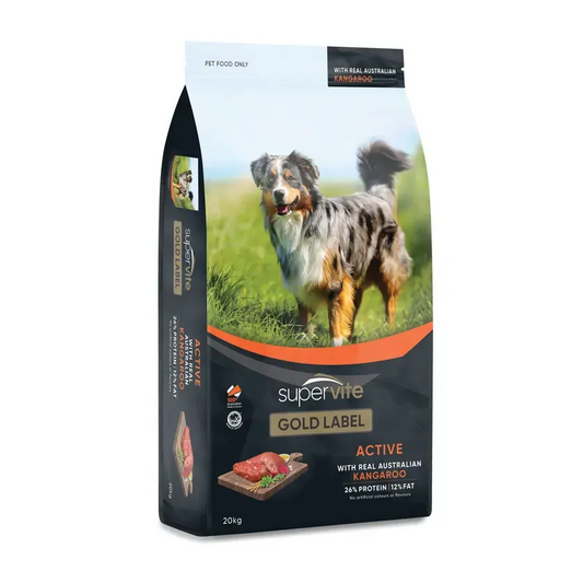 Supervite Gold Label Active Kangaroo 20Kg