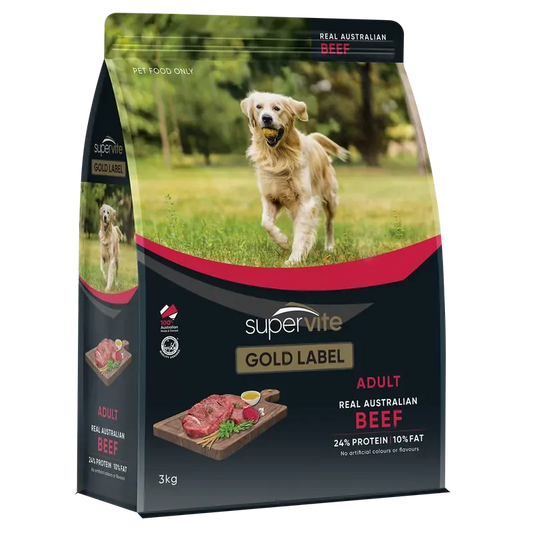 Supervite Gold Label Adult Beef 3Kg