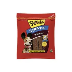 Schmackos Snacks Strapz Beef 1Kg 3Pack (181631)