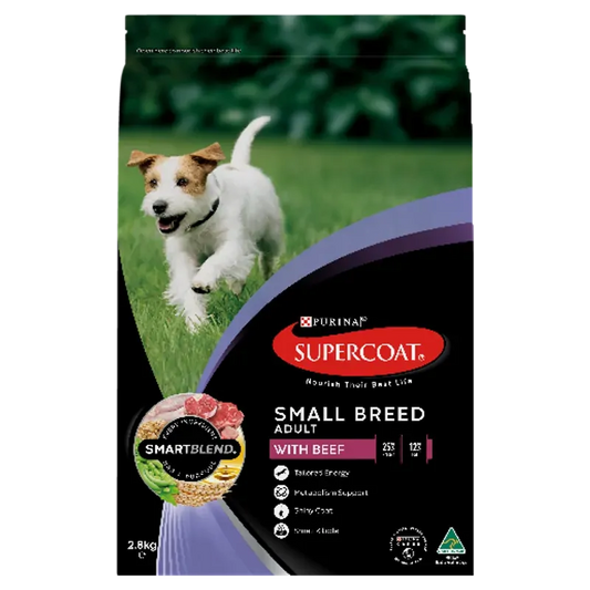 Supercoat Adult Small Breed Beef 2.8Kg
