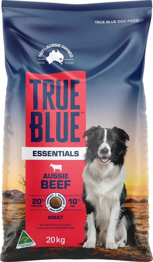 True Blue Essentials Aussie Beef Dry Dog Food 20kg