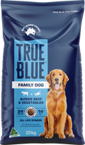 True Blue Family Dog Aussie Beef & Veg 20Kg