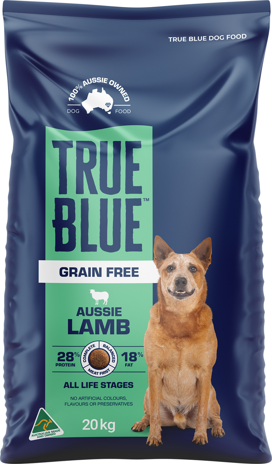 True Blue Grain Free Aussie Lamb 20Kg