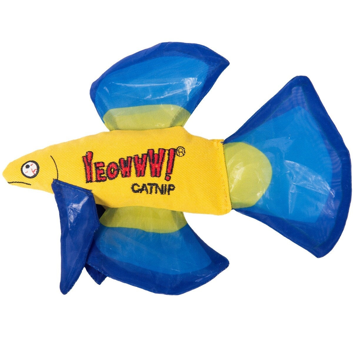 Yeowww! Mo Betta Fish Catnip Cat Toy Blue