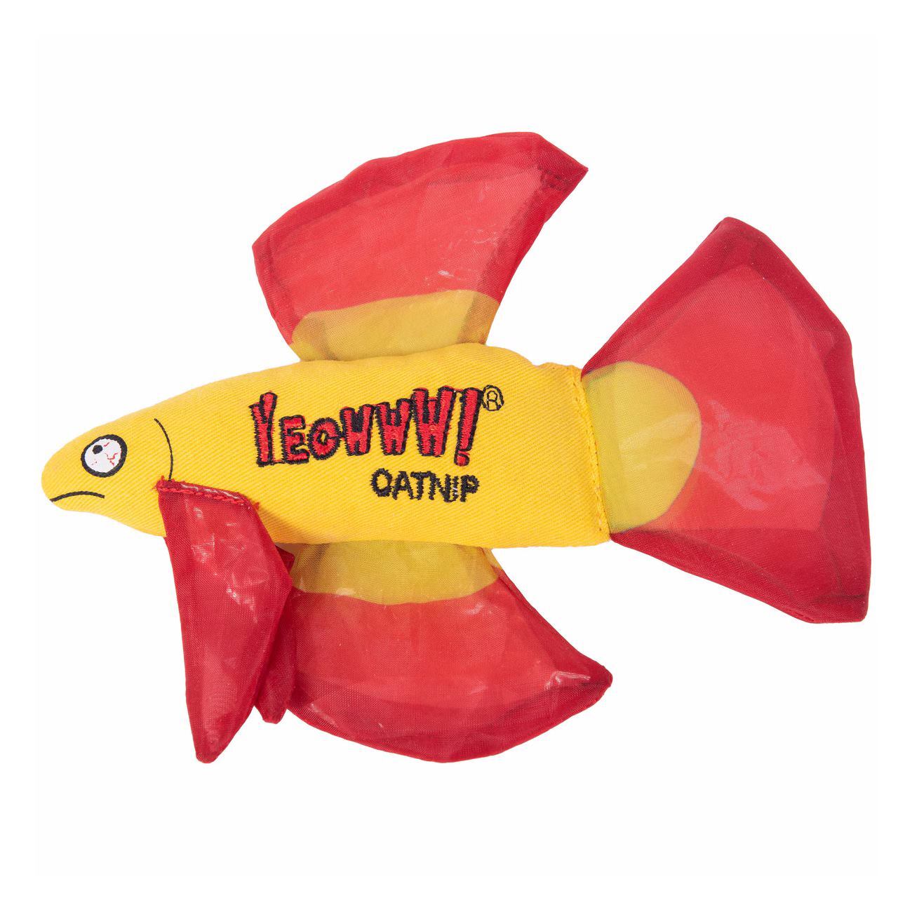 Yeowww! Mo Betta Fish Catnip Cat Toy Purple