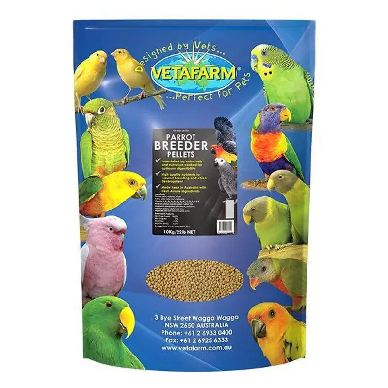Vetafarm Parrot Breeder Pellets 10Kg