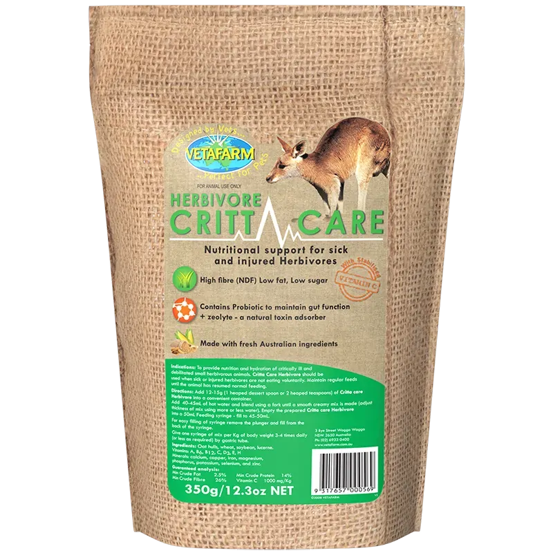 Vetafarm Herbivore Crittacare 350G