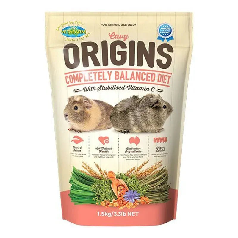 Vetafarm Origins Cavy Diet 1.5Kg